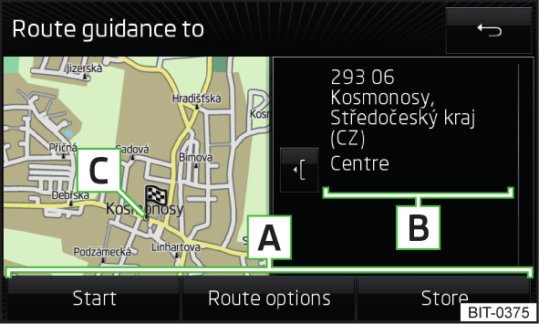 Kartan keskitys Siirretty kartta voidaan keskittää ajoneuvon, kohteen tai valitun reitin sijaintiin.