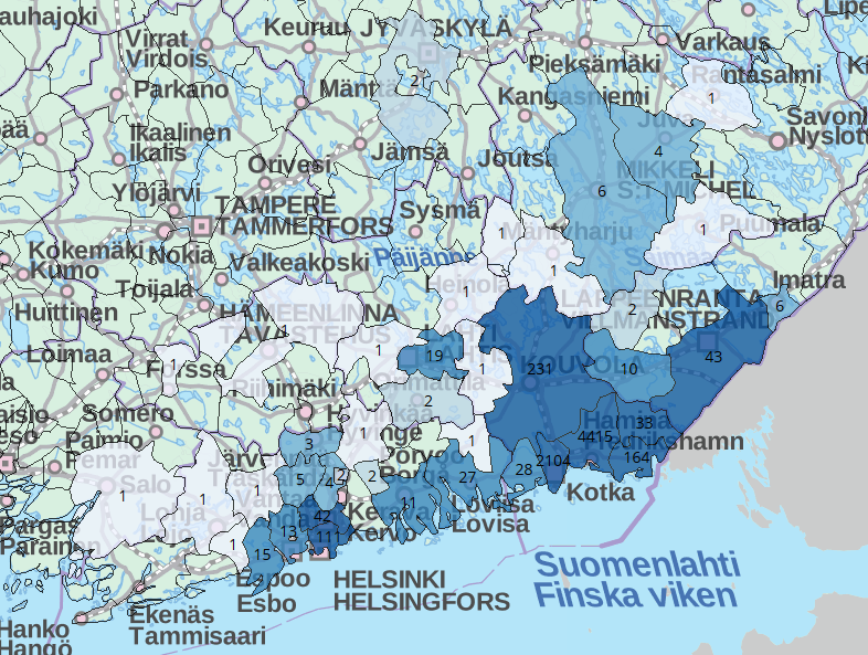 Haminasta pendelöivät 2014