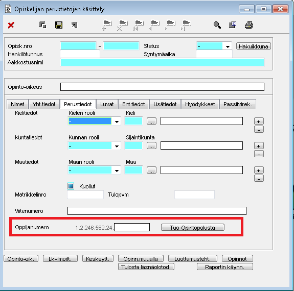 Oodi, versio 3.8; asennettu tuotantokantaan 15.8.2014 Versiomuutoksia WinOodissa: 1.