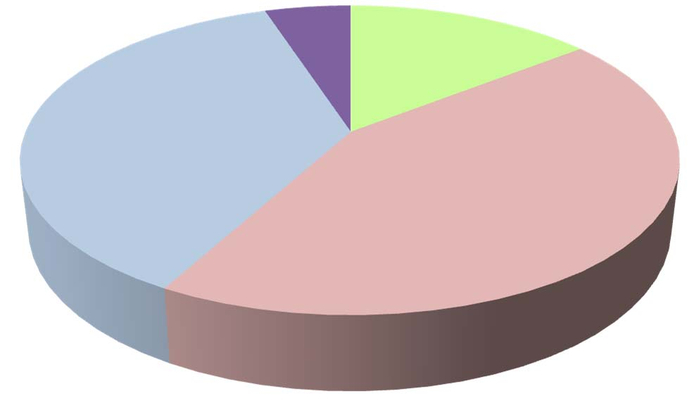 3 Kulttuurilautakunta Toteuma Budjetti LTA Tot% 2014 2013 Muutos Muutos% 2014 2013 2014 2013 Myyntituotot 57 553 54 701 2 851 5,21% 128 100 127 400 44,93% 42,94% Maksutuotot 80 923 93 043-12
