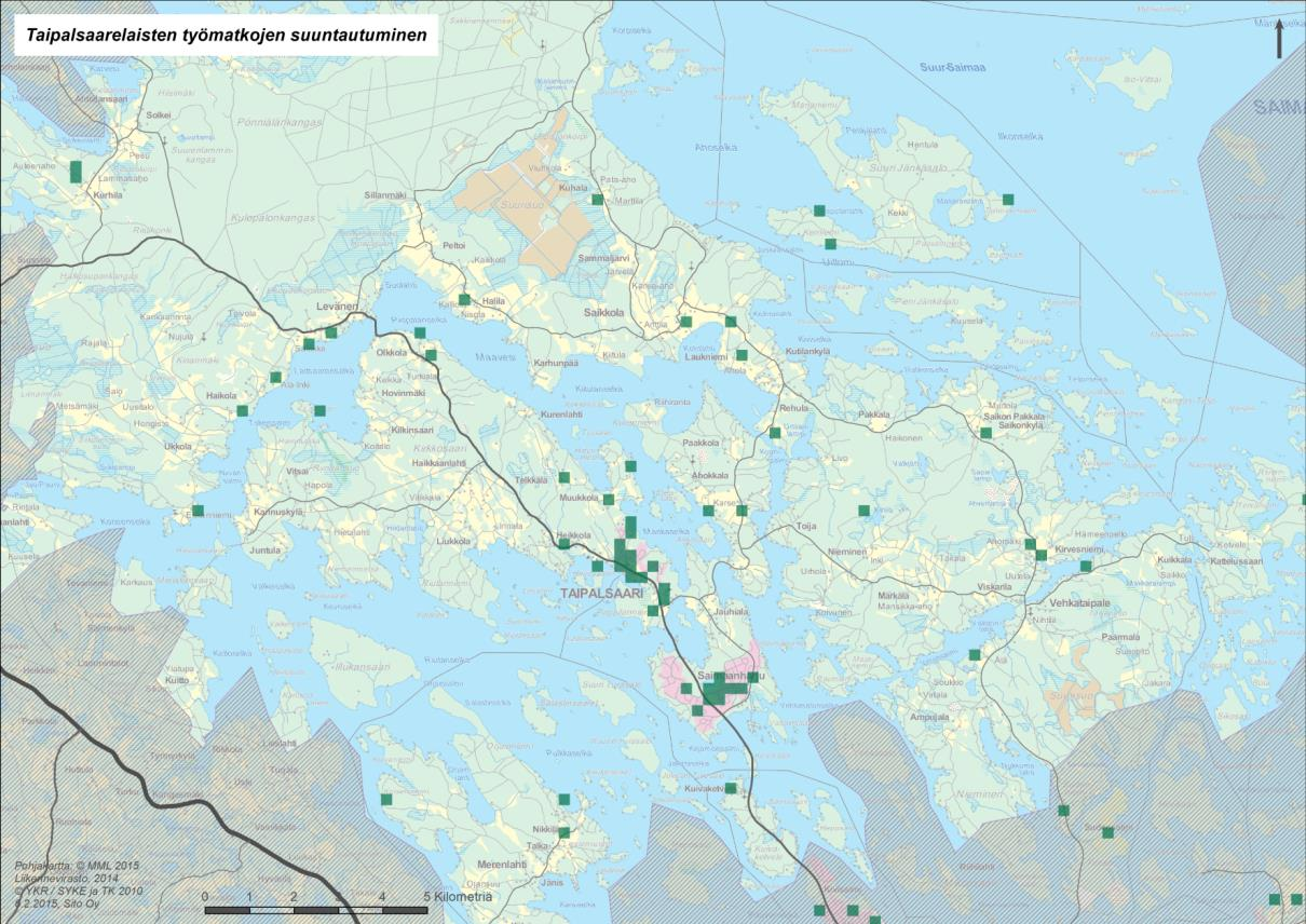 Työmatkat (YKR 2010) Poistettu kotona