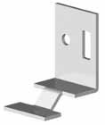 Brackets / Kannakkeet Bracket for ceiling fixing for head rail 19 x 27 mm Pintakannake, katto 19 x 27 mm yläkotelolle 450 5600