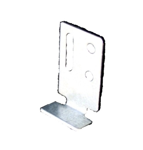 muovia, valkoinen Suspension device with angle, 25 x 20 x 4 mm Kannake taivutettu, 25 x 20 x 4 mm 450 5700 steel, galvanized /
