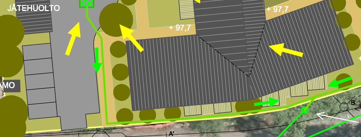 Täten kaava-määräyksen mukainen viivytystilavuus olisi 9,9 m 3. Liitteessä 2. On esitetty myös laskennallinen tilantarve hulevesikasetteja käyttämällä.