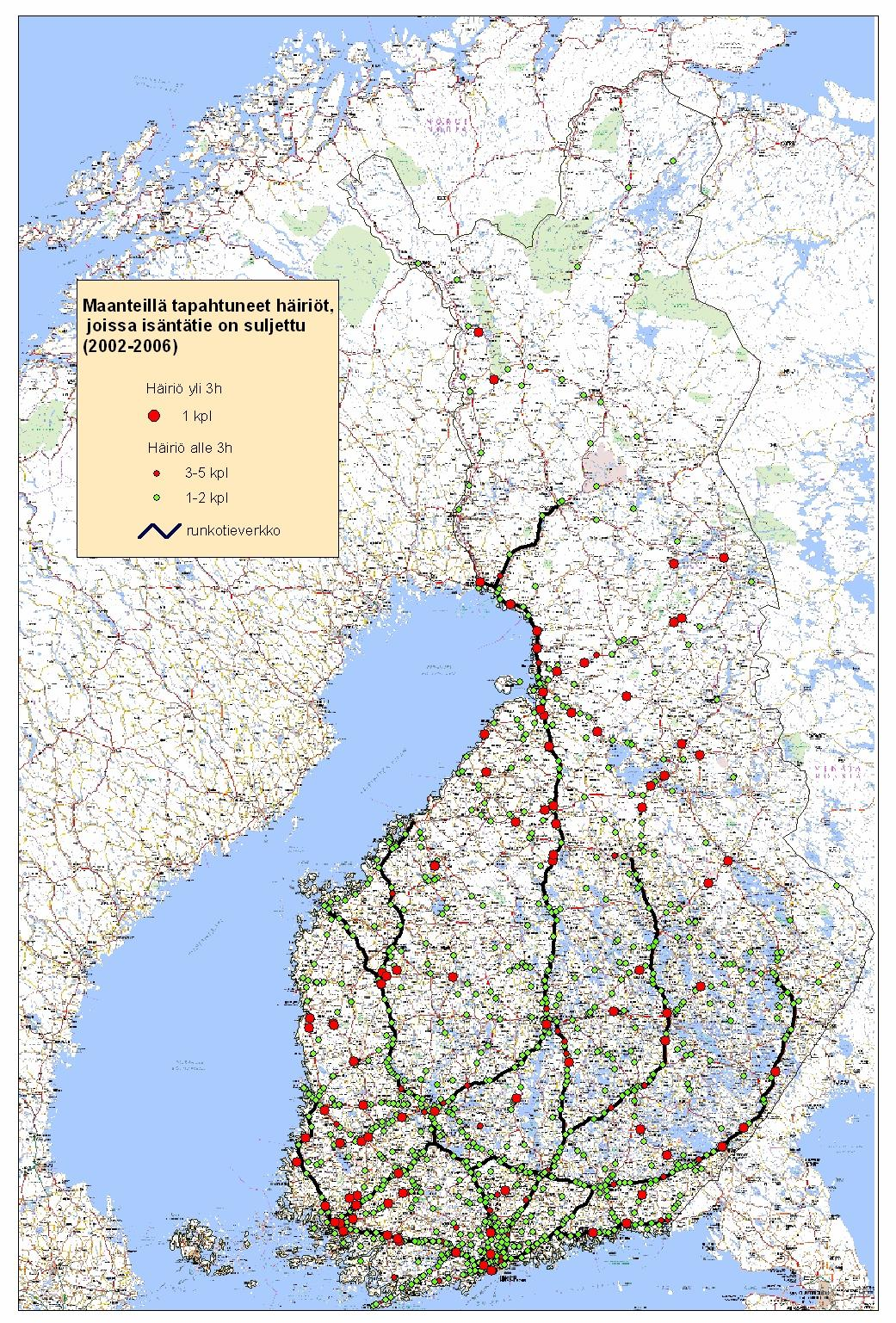 16 Varareittijärjestelmän kehittäminen VARAREITILLISEN TIEVERKON MÄÄRITYS Kuva 5.