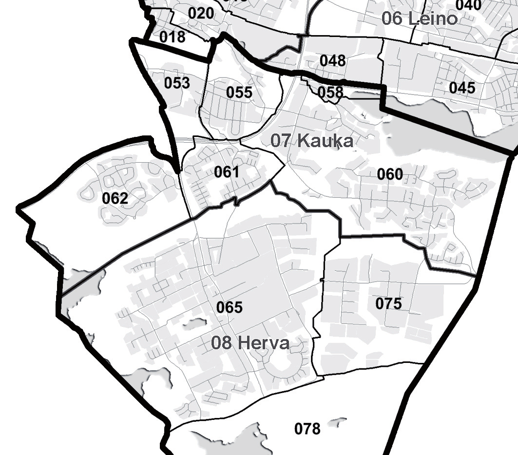 Aakkula 020 Messukylä 028 Pappila 05 Tasa 030 Niihama 031 Atala 032 Ojala 034 Kumpula 035