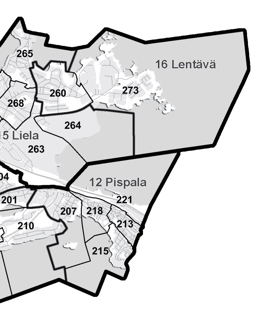 13 Raho 201 Epilä 210 Kaarila 228 Villilä 230 Kalkku 233 Rahola 14 Tesoma 204