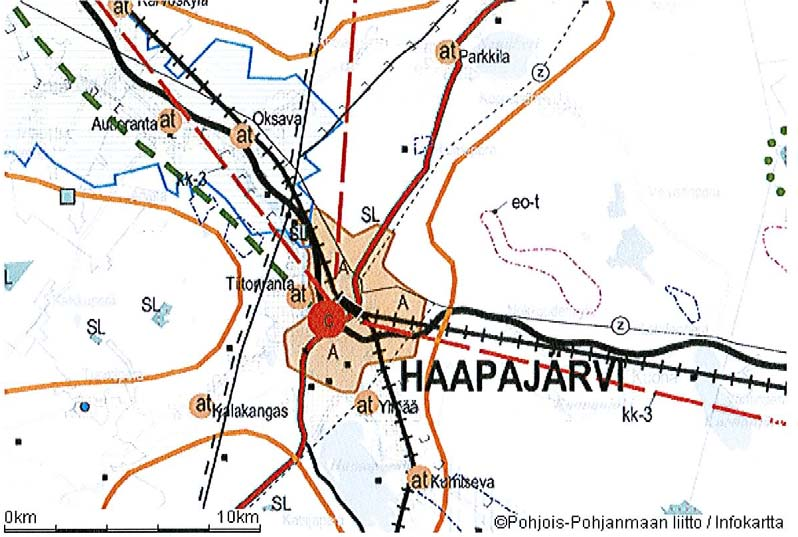 Suunnittelun lähtökohdat ja alustavat tavoitteet Maakuntakaava Haapajärvi kuuluu Pohjois-Pohjanmaan maakuntakaavan alueeseen.