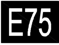 66 Liikenneviraston ohjeita 25/2015 Kansainvälisen pääliikenneväylän numeromerkintä Kansainvälisen pääliikenneväylän numeromerkintä.