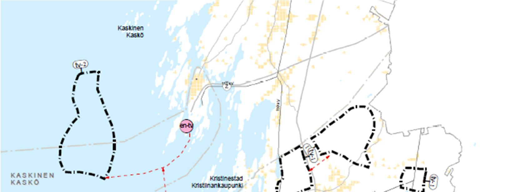 23 Kuva 10. Pohjanmaan 2. vaihemaakuntakaavan luonnos 19.12.2011. 5.1.6 Yleiskaava Hankealueella ei ole voimassa olevaa yleiskaavaa.