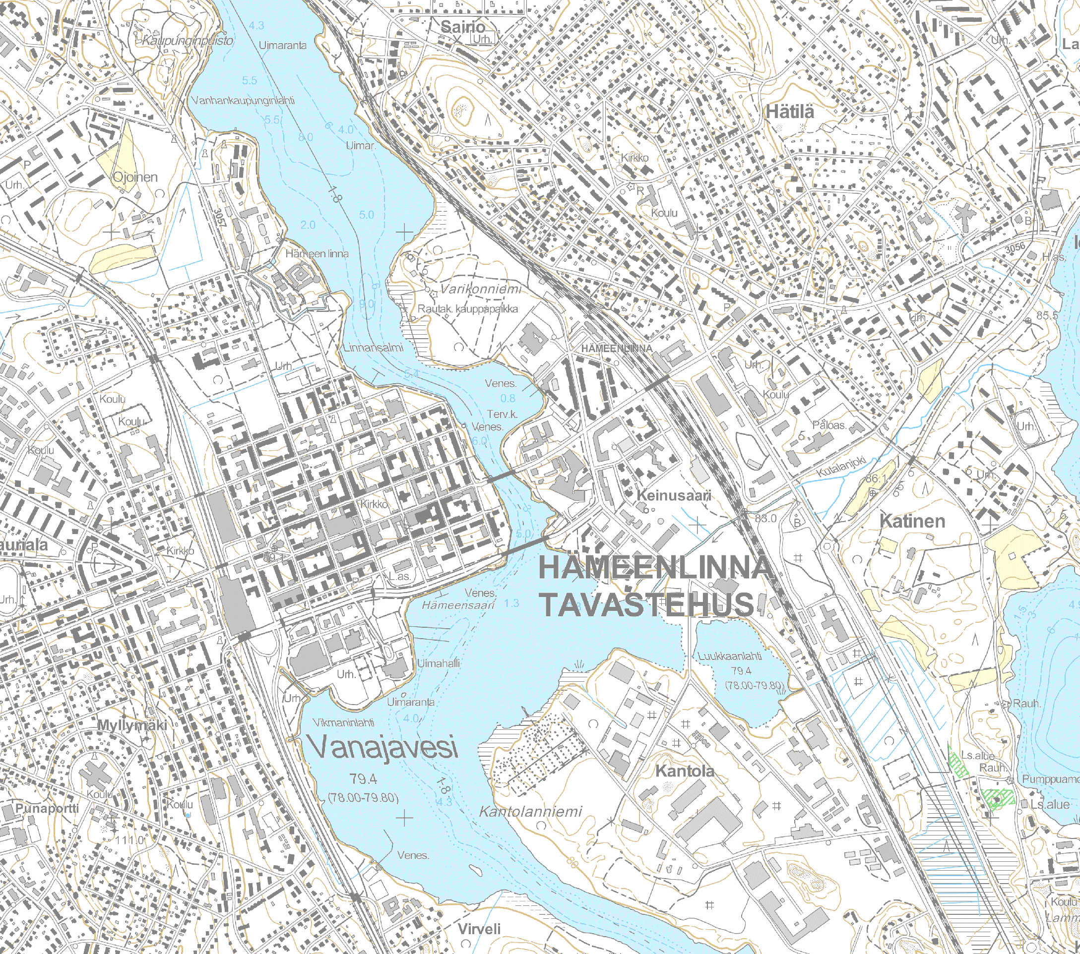 W:\1388\YIT\1510019903_Hämeenlinna Asemanseutu maaperätutkimus\piirustukset\1510019903_1_yleiskartta.