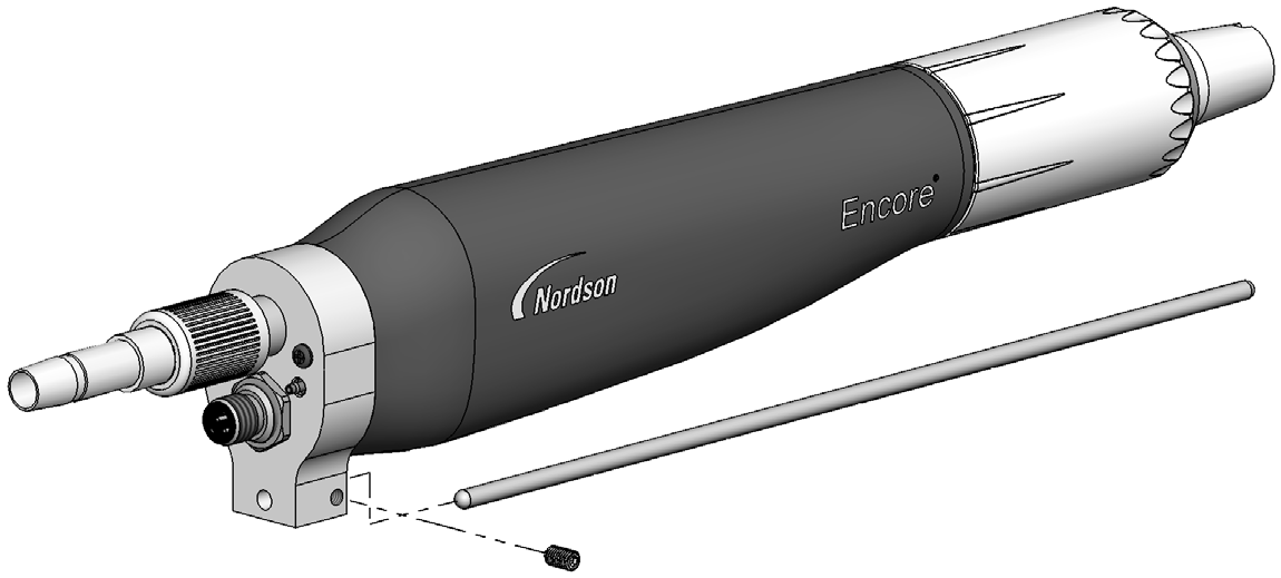 1 2 3 4 5 1 Kuva 32 Ionikollektorisarja Kohta P/N Kuvaus Määrä Huomaa - 1097505 KIT, collector, ion, Encore 1 1 189482 ROD, ion