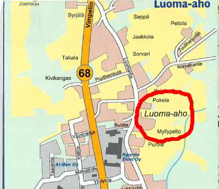 SUUNNITTELUN LÄHTÖKOHDAT 1 Suunnittelualue Kaavoitettava alue sijaitsee Luoma-ahon kylässä noin 10 km päässä Alajärven keskustasta pohjoiseen ja se käsittää noin 8 hehtaarin suuruisen alueen.