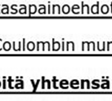 oletuksia. 3.1.