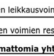 keskipisteen suhteen.