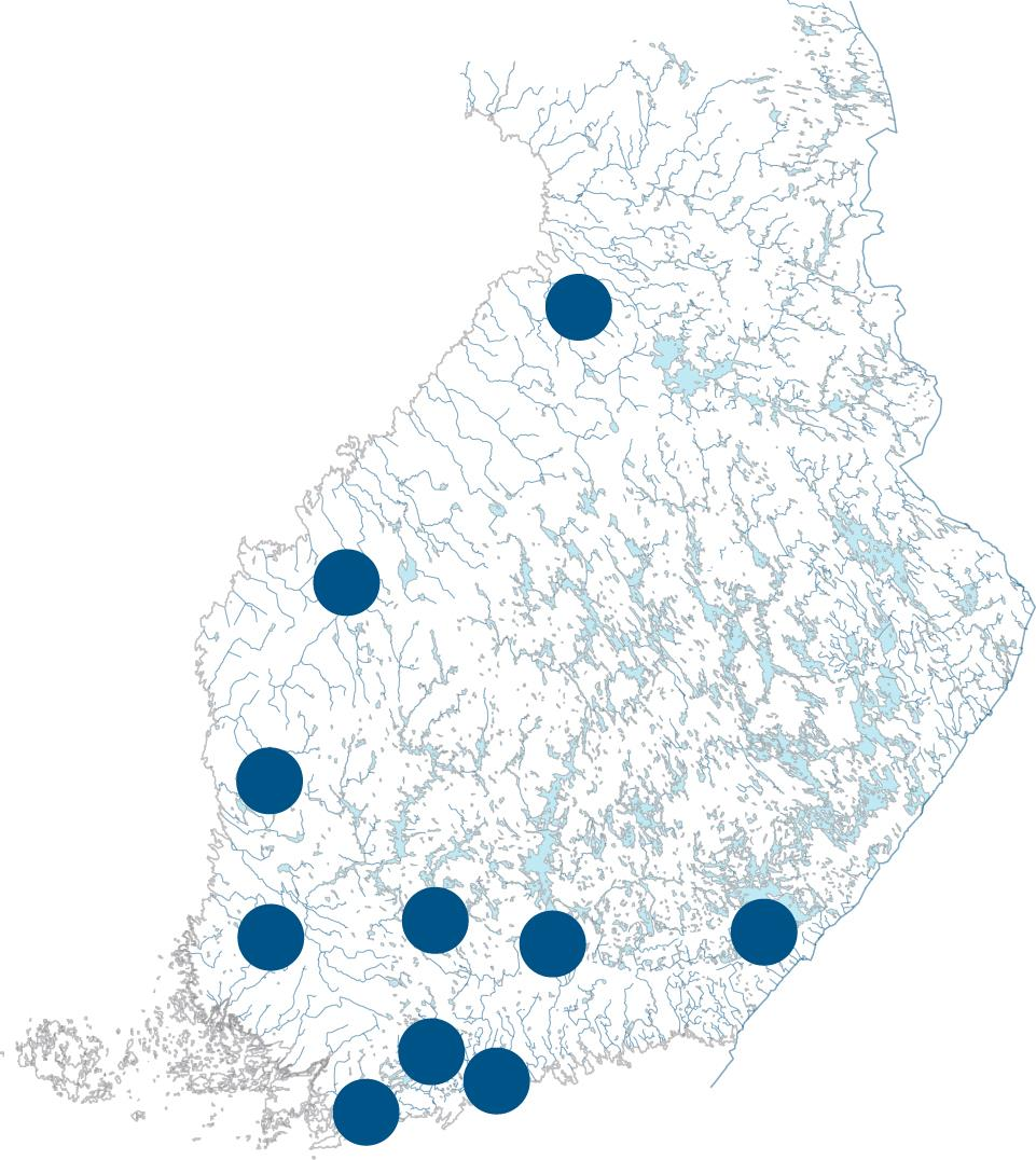 3. Testaus pilottialueilla Interaktiivinen karttapalvelu, Järviwiki ja tietojärjestelmä 1. Lapuanjoki 2. Hiidenvesi 3. Pohjanpitäjänlahti ja Tvärminnen merialue 4. Pien-Saimaa 5.