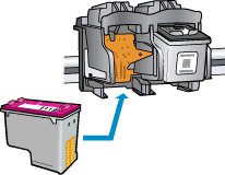 6. Etsi tulostimen sisällä olevat tulostuspään liitinpinnat. Tulostimen liitinpinnat ovat kullanväriset liitinnastat, jotka on sijoitettu siten, että ne koskettavat mustekasetin liitinpintoja. 7.