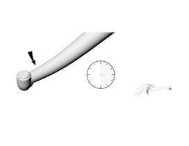 30 sec Koekäyttö voitelun jälkeen Suuntaa turbiinin pää alas. Käynnistä turbiini 30 sekunniksi ja poista sitten ylimääräinen öljy.