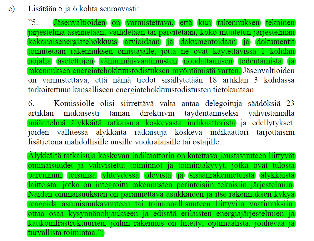 EUROOPAN PARLAMENTIN JA NEUVOSTON DIREKTIIVI rakennusten