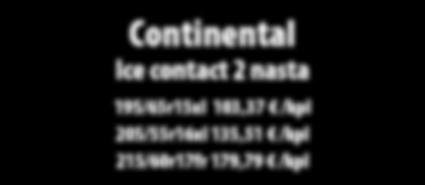 /kpl 215/60r17 176,26 /kpl Continental Ice