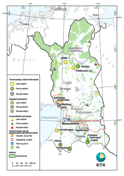 Teollisen mittakaavan metallimalmikaivostoiminta käynnistyi Suomessa Outokummussa 1910- luvulla.