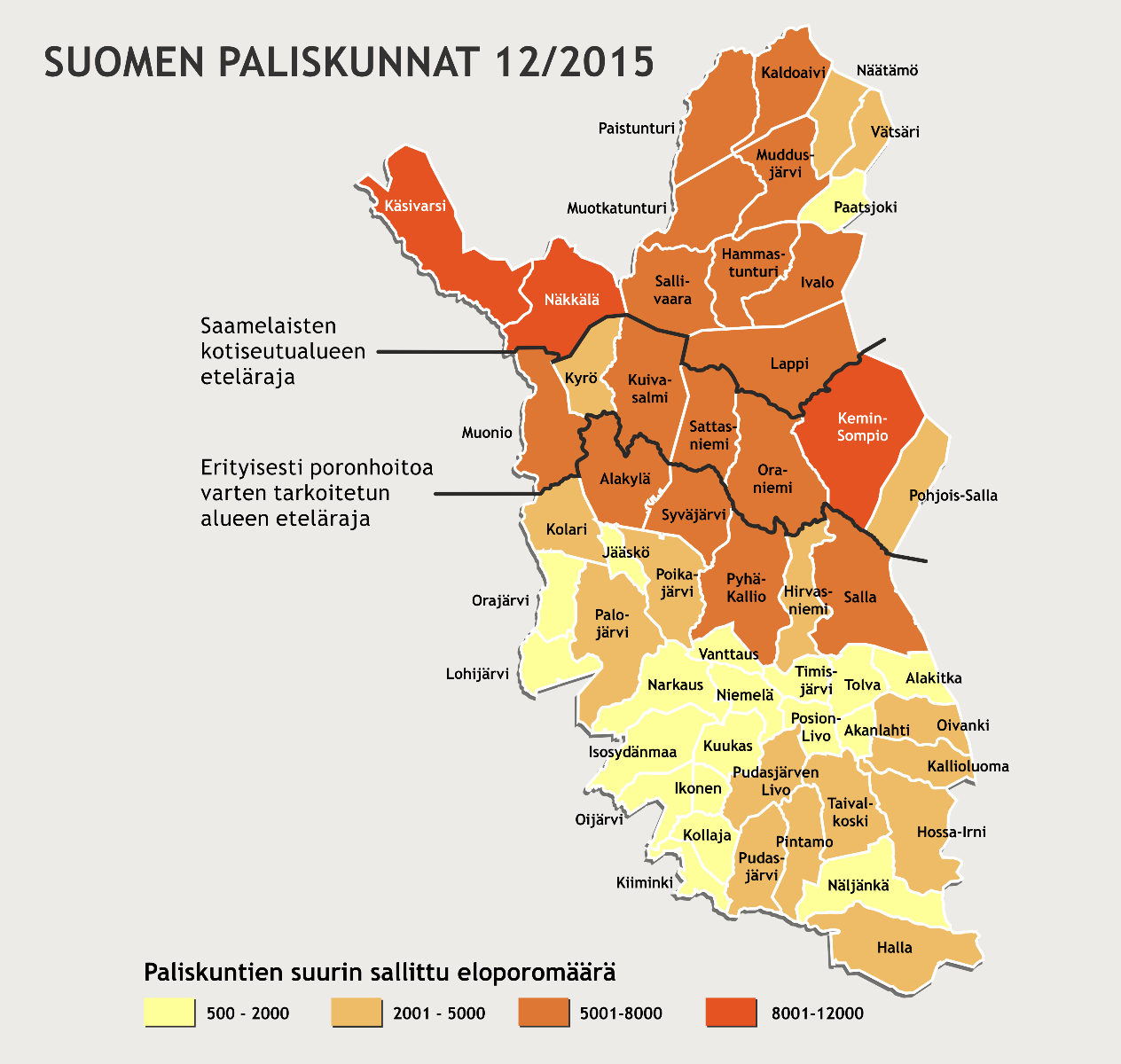 dunolosuhteiltaan, poroluvuiltaan ja poronhoitotavoiltaan.