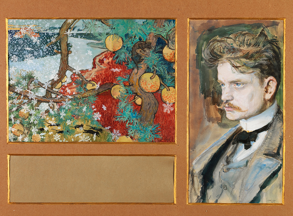 Sibelius oli syksyllä 1891 tutustunut taidemaalari Akseli Gallen- Kallelaan. Gallen-Kallela oli juuri saanut valmiiksi Aino-triptyykkinsä.