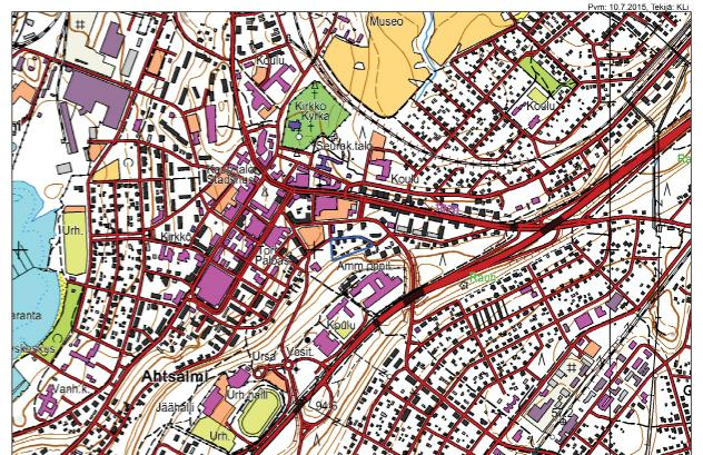 SELVITYS SUUNNITTELUALUEEN OLOISTA lervonkadun kulmauksessa on rakennettu 1960.