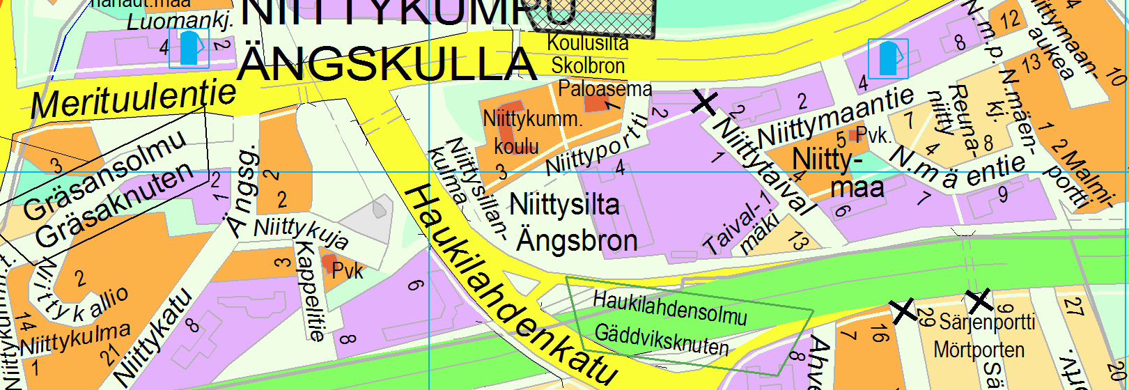 päivänä toukokuuta 2011 päivättyä, 9. päivänä helmikuuta 2016 muutettua Espoon kaupunkisuunnittelukeskuksessa laadittua asemakaavakarttaa, piirustusnumero 6855.