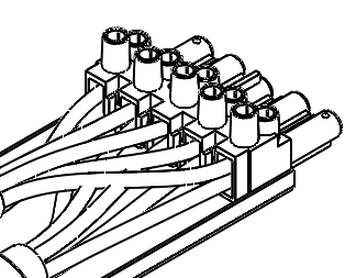 ON/OFF 1= (L) Ruskea, Brown, Brun, Braun PE = Kelta-vihreä, Ground wire, Jordlegning, Erdungsdraht N =