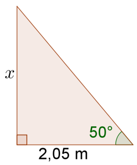 7. a) x 2,05 m = tan 50 x = 2,05 m tan 50 2,443 m y 4,45 m = tan 30 y = 4,45 m tan 30 2,569 m v x ratkaistu oikein y ratkaistu oikein vuotuinen kasvu: 2,569 m 2,443 m = 0,126 m 0,13 m b) vuotuinen