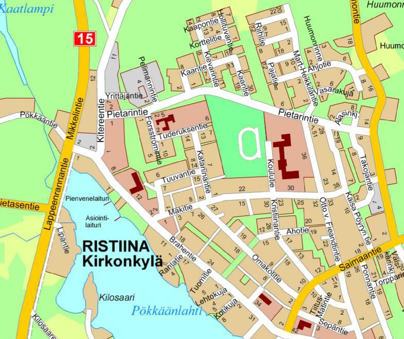 Alueen ympäristö on tiiviisti rakennettu. Korttelin 128 eteläosa on koulualuetta ja korttelin länsipuolella sijaitsee urheilukenttä.