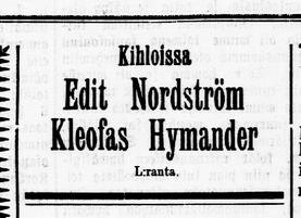 Kleofas Hyvämäki ostaa tilan