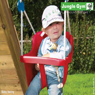 KEINUISTUIMET Jungle Gym -vauvakeinu ½ 2-vuotiaille lapsille. Toimitukseen sis. turvavaljaat ja köysilukko, mutta ei köyttä eikä koukkuja.
