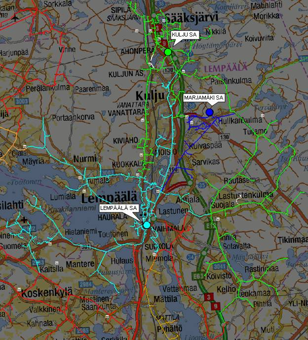 29 (85) 5 Lempäälän sähköverkon nykytila 5.1 Sähköasemien nykytila Lempäälän alueella sijaitsee kolme 110/20 kv:n sähköasemaa.