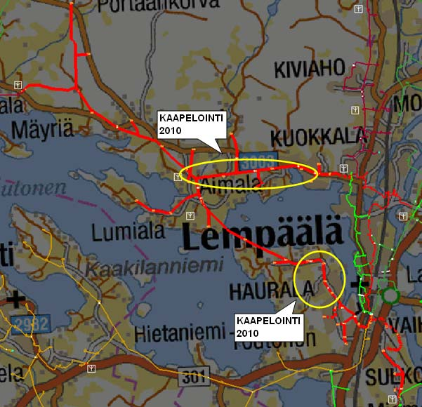44 (85) Lempäälän sähköasema, lähtö Nurmi. Toinen Lempäälän sähköaseman maaseutulähdöistä, Nurmi, syöttää Pirkkalaan rajautuvaa osaa Lempäälän kunnasta.