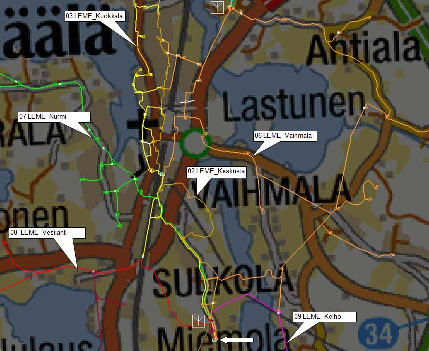 79 (85) Lähtöjen sähkötekniset arvot ovat määräysten mukaiset, mutta huomattavaa kuitenkin on Vesilahden lähdön korkea jännitteenalenema sekä pieni kaksivaiheinen oikosulkuvirta.