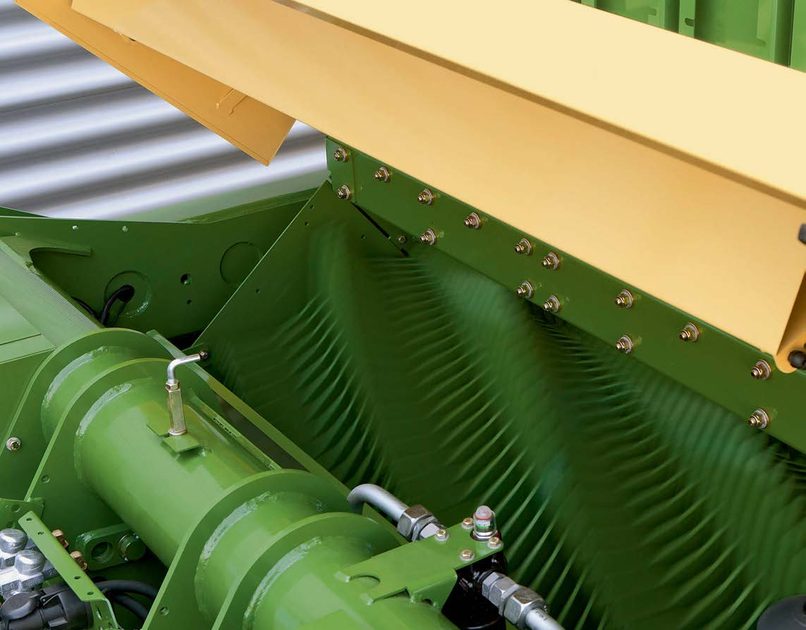 Silputus- ja sullojaroottori Virran mukana Tehokas suuri roottorin halkaisija: 880 mm Pieni tehontarve piikeissä tavallista leveämmät
