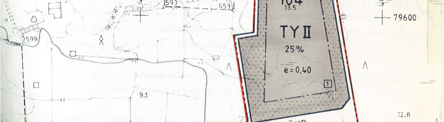 På planeområdets nordvästligaste del finns en detaljplan från 1990 som omfattar kvarter 43 och vägområde (ca 0,3 ha, bild 11).