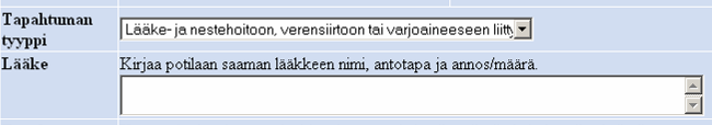 Ohjelma voi avata myös toisen lisäkysymyksen (jos organisaatiossasi on niin päätetty).