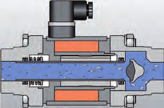mintennce free / resistnt to dirt The unique coxil vlve minimizes wer of the vlve set even where extremely