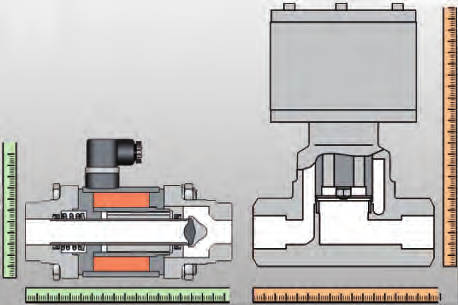 Due to the specil with only single moving prt, no stem sel or externl ctutor / opertor, coxil vlves do not require