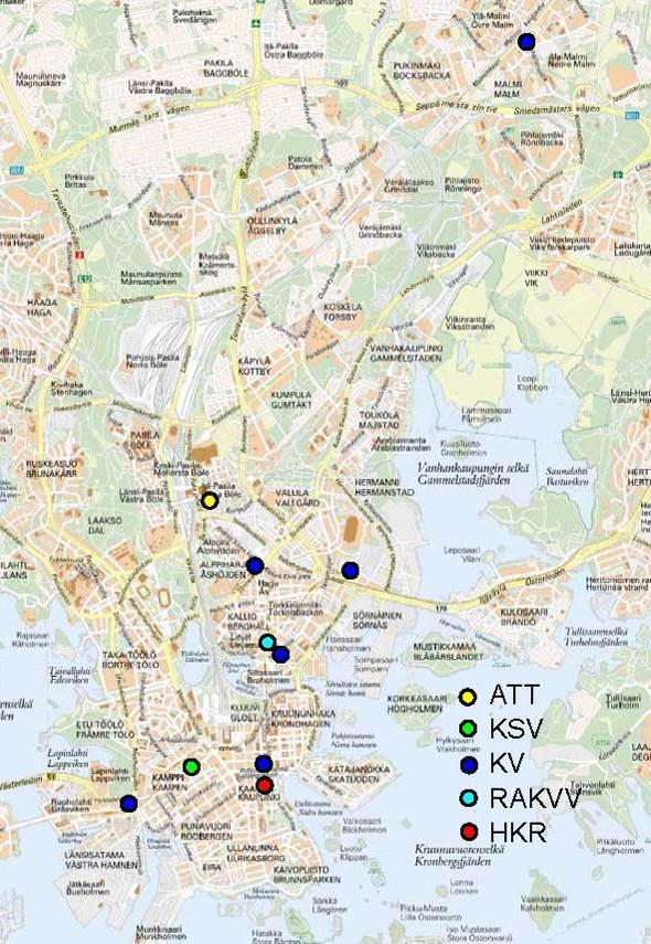 Helsingin kaupungin teknisen alan virastojen yhteinen tilahanke 3 Tarveselvitys 28.2.2013 TILAT JA LAAJUU 3.