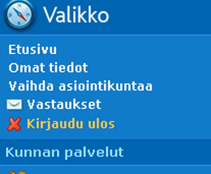 Lähettämäsi kysymykset ja niihin saapuneet vastaukset tallentuvat henkilökohtaiselle asiointitilillesi Vastaukset.