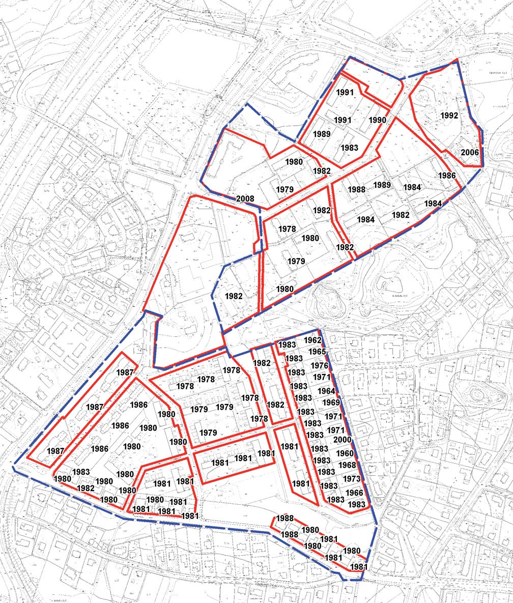 Rakennusten rakennusvuodet 1:5000 9