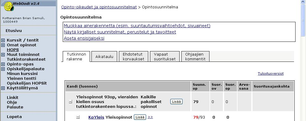 Ympäristötekniikan koulutusohjelma 9 Ensisijaiseksi asetetaan HOPS, jonka lähetät opintosuunnittelijalle tarkastettavaksi. Ensisijaisia HOPSeja voi olla vain yksi/tutkinto.