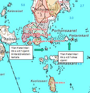 Pappa Julinin saaret Pappa Julin osti Pietarinkarin saaret kauppakirjalla v. 1965 ja saaret lohkottiin Pietarinkari RN:o 4:57 nimiseksi tilaksi v. 1969.