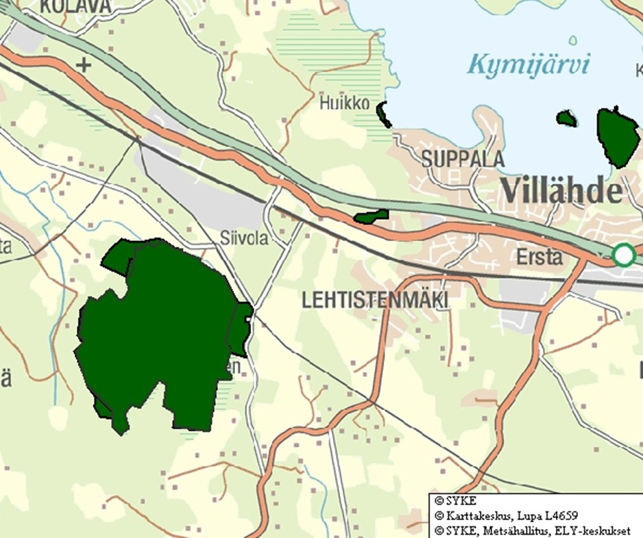 53 7.7 Alueen luontokohteet, suojelualueet ja herkät kohteet Lahden kaupungin LUMO-rekisterin mukaan Lahden yksikön läheisyydessä on havaittu liito-oravia ja eteläntytönkorento.