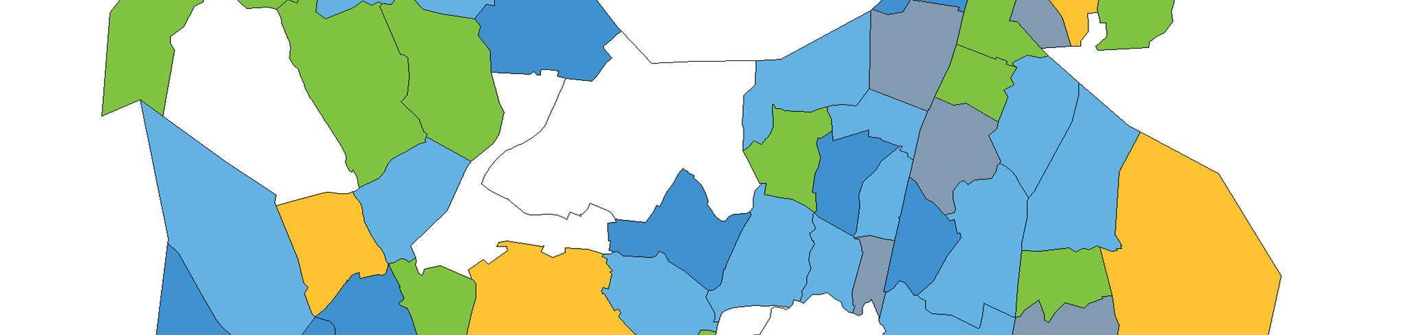 Vuonna 213 työttömyysaste kohosi yli 1 prosentin kaikkiaan kaupunginosassa. Nämä olivat pääosin isoja kerrostalovaltaisia alueita.