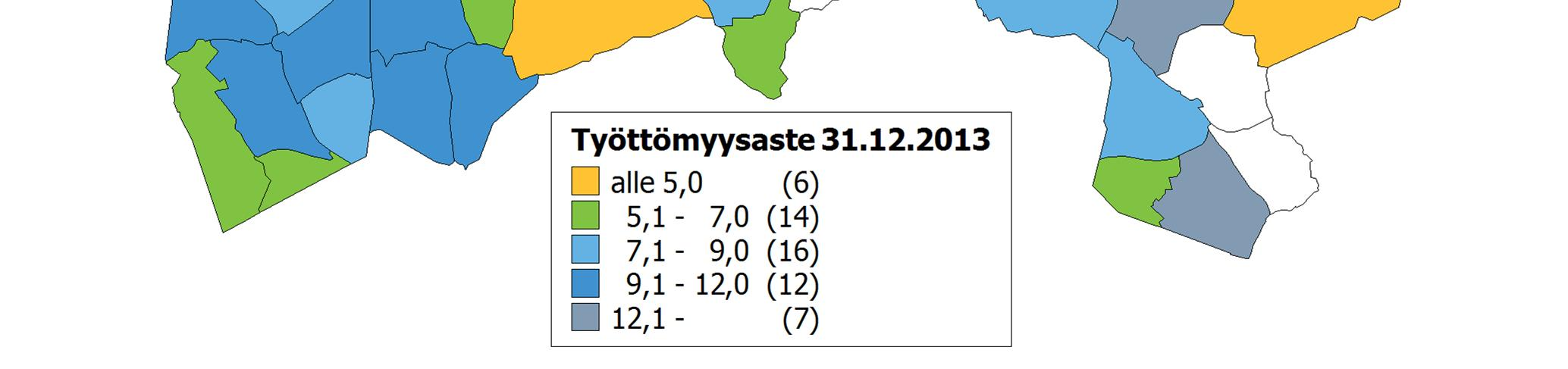 Alueista kaksi oli Hakunilassa, kolme Koivukylässä, neljä Korsossa, kaksi Tikkurilassa, yksi Aviapoliksessa ja kolme Myyrmäessä.